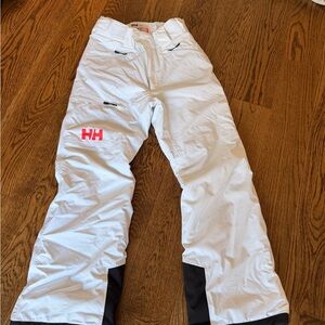 Helly Hansen White ski/Snow Pants - girls size 12